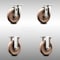 Service Caster 5 Inch 316SS High Temp Glass Filled Nylon Swivel Top Plate Caster Rigid, 2PK SCC-SS31620S514-GFNSHT-2-R-2 - alternate 1